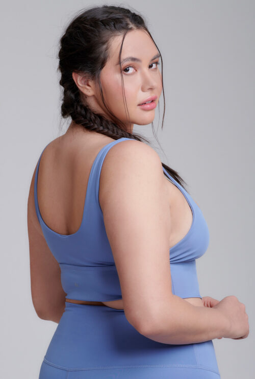 Smooth sport Bra A/B cup - 12, Serenity Blue